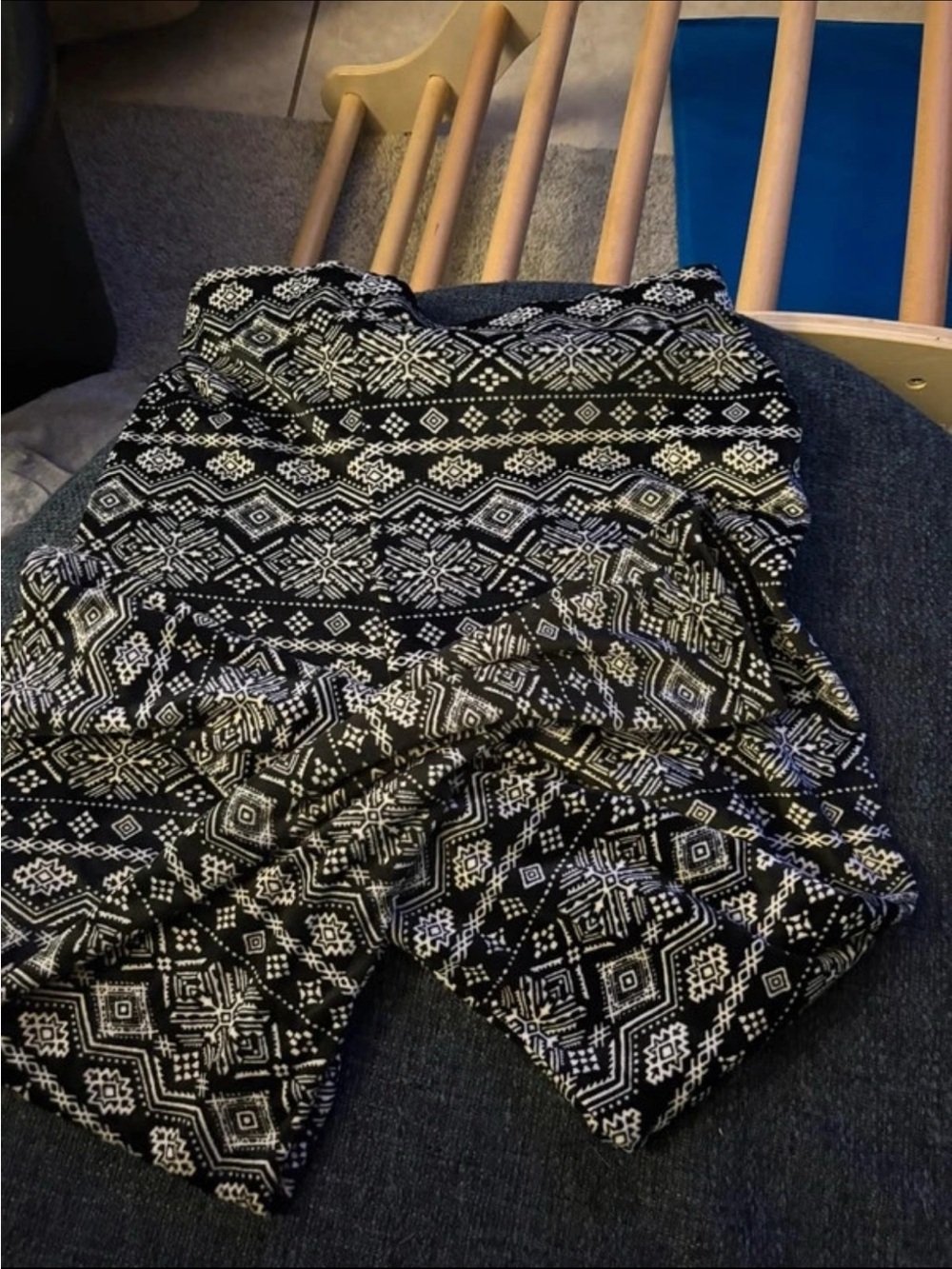 Fleece patterned leggings